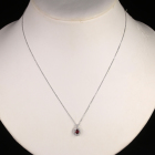 ����M�s�W�����u���b�h���r�[ 0.2ct �_�C�������h �v���`�i �l�b�N���X