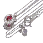 ����M�s�W�����u���b�h���r�[ 0.2ct �_�C�������h �v���`�i �l�b�N���X