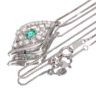 �u���W���Y�p���C�o�g���}���� 0.16ct �_�C�������h 0.3ct �v���`�i �l�b�N���X