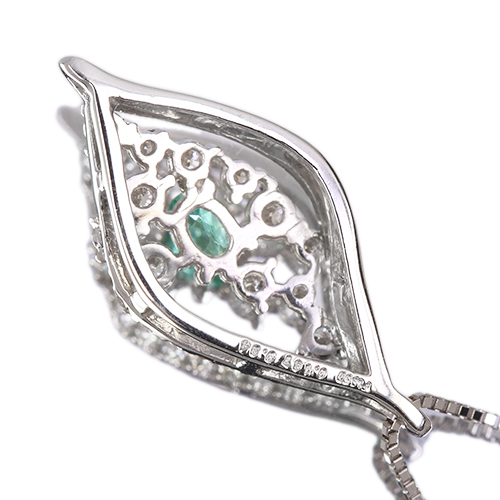 ブラジル産パライバトルマリン 0.16ct ダイヤモンド 0.3ct プラチナ