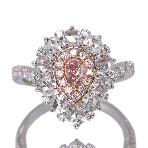 第480回抽選販売＞ピンクダイヤモンド 0.121ct/FIP/SI1 ローズカット