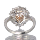 �s���N�_�C�������h 0.121ct/FIP/SI1 ���[�Y�J�b�g�_�C�������h ��0.8ct �_�C�������h 0.3ct �v���`�i �s���N�S�[���h �����O(�w��)