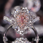 �s���N�_�C�������h 0.121ct/FIP/SI1 ���[�Y�J�b�g�_�C�������h ��0.8ct �_�C�������h 0.3ct �v���`�i �s���N�S�[���h �����O(�w��)