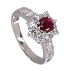 �s�W�����u���b�h���r�[ ��0.7ct �_�C�������h 0.7ct �v���`�i �����O(�w��)