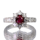 �s�W�����u���b�h���r�[ ��0.7ct �_�C�������h 0.7ct �v���`�i �����O(�w��)