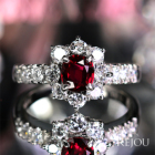 �s�W�����u���b�h���r�[ ��0.7ct �_�C�������h 0.7ct �v���`�i �����O(�w��)