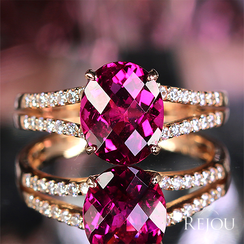 第480回抽選販売＞ルベライト 2.4ct ダイヤモンド 0.2ct ピンク