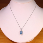 �T���^�}���A�A�N�A�}���� 2.6ct �_�C�������h �v���`�i �l�b�N���X