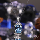 �T���^�}���A�A�N�A�}���� 2.6ct �_�C�������h �v���`�i �l�b�N���X