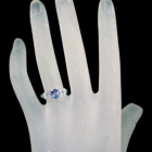 ����M�o�C�I���b�g�T�t�@�C�A 1.0ct �_�C�������h 0.5ct �v���`�i �����O(�w��)
