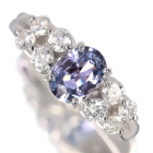 ����M�o�C�I���b�g�T�t�@�C�A 1.0ct �_�C�������h 0.5ct �v���`�i �����O(�w��)