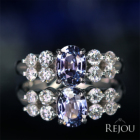 ����M�o�C�I���b�g�T�t�@�C�A 1.0ct �_�C�������h 0.5ct �v���`�i �����O(�w��)