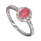 �R���N�p�[�� 0.8ct �_�C�������h 0.1ct/0.3ct �v���`�i �����O(�w��)