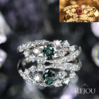 �A���L�T���h���C�g 0.2ct �_�C�������h 0.5ct �v���`�i �����O(�w��)
