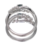 �A���L�T���h���C�g 0.2ct �_�C�������h 0.5ct �v���`�i �����O(�w��)