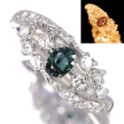 �A���L�T���h���C�g 0.2ct �_�C�������h 0.5ct �v���`�i �����O(�w��)