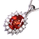 �A���f�V�� 1.5ct �_�C�������h 0.4ct �v���`�i �l�b�N���X