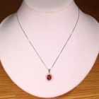 �A���f�V�� 1.5ct �_�C�������h 0.4ct �v���`�i �l�b�N���X