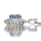 �T���^�}���A�A�N�A�}���� 0.77ct �_�C�������h �v���`�i �l�b�N���X