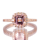 �����K�i�C�g 1.0ct �_�C�������h 0.24ct �s���N�S�[���h �����O(�w��) 