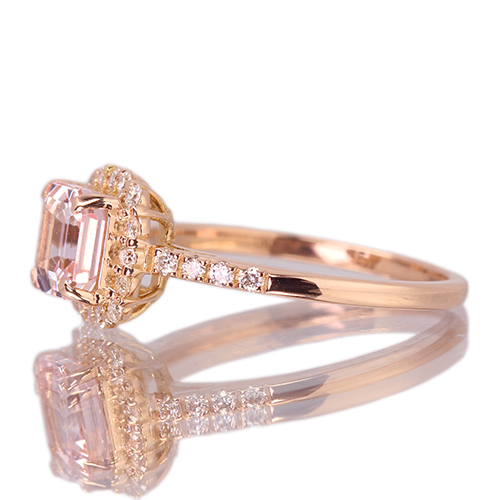 第482回抽選販売＞モルガナイト 1.0ct ダイヤモンド 0.24ct ピンク