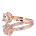 �����K�i�C�g 1.0ct �_�C�������h 0.24ct �s���N�S�[���h �����O(�w��) 
