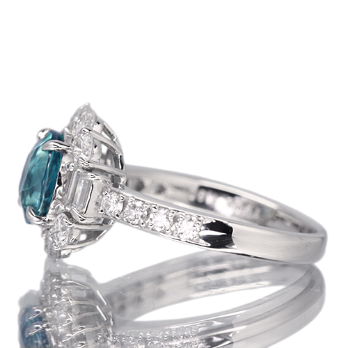 グランディディエライト 約1.3ct ダイヤモンド 約1.1ct プラチナ