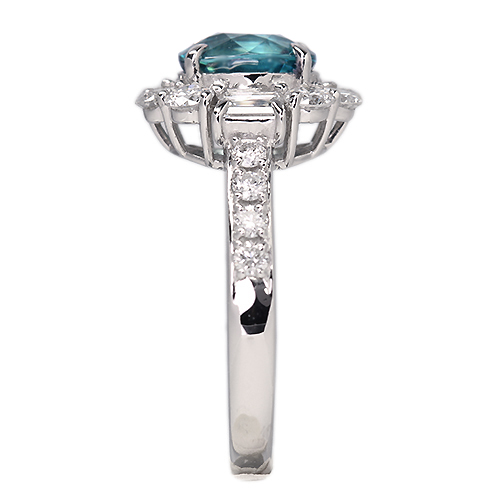 グランディディエライト 約1.3ct ダイヤモンド 約1.1ct プラチナ