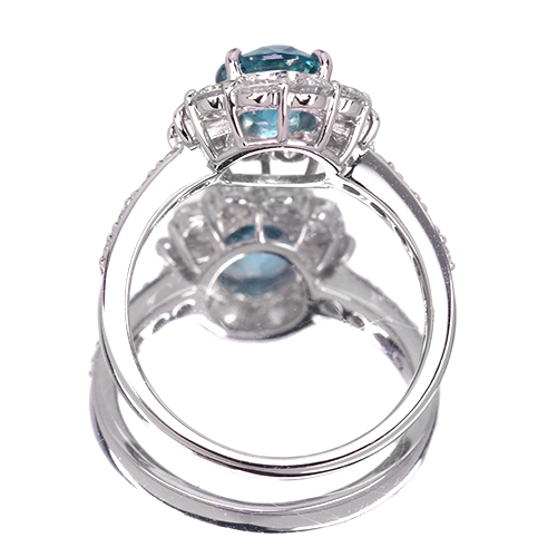 グランディディエライト 約1.3ct ダイヤモンド 約1.1ct プラチナ
