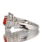 ���L�V�R�Y�t�@�C�A�I�p�[�� 0.35ct �_�C�������h 0.74ct �v���`�i �����O(�w��)