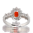 ���L�V�R�Y�t�@�C�A�I�p�[�� 0.35ct �_�C�������h 0.74ct �v���`�i �����O(�w��)