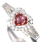 �n�[�g�V�F�C�v�p�p���`�A�T�t�@�C�A 0.7ct �_�C�������h �v���`�i �����O(�w��)