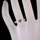�n�[�g�V�F�C�v�p�p���`�A�T�t�@�C�A 0.7ct �_�C�������h �v���`�i �����O(�w��)