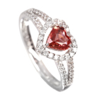 �n�[�g�V�F�C�v�p�p���`�A�T�t�@�C�A 0.7ct �_�C�������h �v���`�i �����O(�w��)