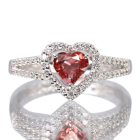 �n�[�g�V�F�C�v�p�p���`�A�T�t�@�C�A 0.7ct �_�C�������h �v���`�i �����O(�w��)