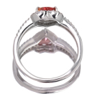 �n�[�g�V�F�C�v�p�p���`�A�T�t�@�C�A 0.7ct �_�C�������h �v���`�i �����O(�w��)