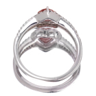 �n�[�g�V�F�C�v�p�p���`�A�T�t�@�C�A 0.7ct �_�C�������h �v���`�i �����O(�w��)