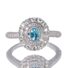 �u���W���Y�p���C�o�g���}���� 0.24ct ���[�Y�J�b�g�_�C�������h ��0.4ct �_�C�������h 0.4ct �v���`�i �����O(�w��)