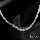 �_�C�������h 5.4ct �z���C�g�S�[���h �l�b�N���X