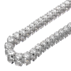 �_�C�������h 5.4ct �z���C�g�S�[���h �l�b�N���X