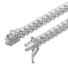�_�C�������h 5.4ct �z���C�g�S�[���h �l�b�N���X