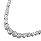 �_�C�������h 5.4ct �z���C�g�S�[���h �l�b�N���X