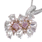 �s���N�_�C�������h 0.159ct/FPP/SI2 �s���N�_�C�������h 0.142ct/FPP/SI2 �_�C�������h 0.7ct �v���`�i �s���N�S�[���h �l�b�N���X