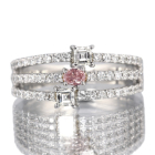 �s���N�_�C�������h 0.12ct/FIP/SI1 �_�C�������h 0.6ct �v���`�i �����O(�w��)