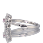 �s���N�_�C�������h 0.08ct/FPP/SI1 �n�[�g�A���h�L���[�s�b�h�_�C�������h(H&C) 0.3ct �v���`�i �����O(�w��)