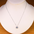 �T���^�}���A�A�N�A�}���� 0.4ct �_�C�������h 0.2ct �v���`�i �l�b�N���X