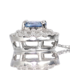 �T���^�}���A�A�N�A�}���� 0.4ct �_�C�������h 0.2ct �v���`�i �l�b�N���X