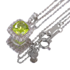 �y���h�b�g ��1ct �_�C�������h 0.2ct �v���`�i �l�b�N���X