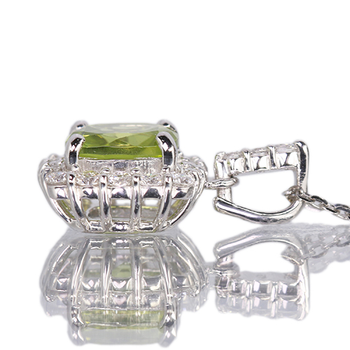 第484回抽選販売＞ペリドット 約1ct ダイヤモンド 0.2ct プラチナ