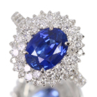 �R�[���t�����[�u���[�T�t�@�C�A 2.7ct �_�C�������h ��1.5ct �v���`�i �����O(�w��)